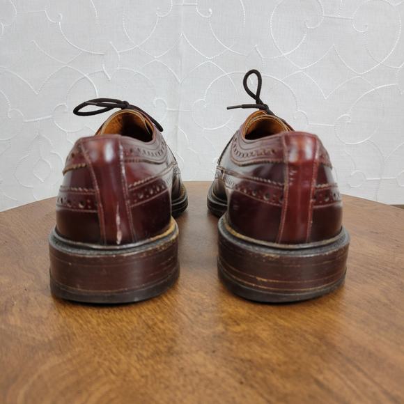 The British Isles Collection Men's Oxford Shoes SZ 10 Leather Lace Up Almond Toe - Picture 6 of 9